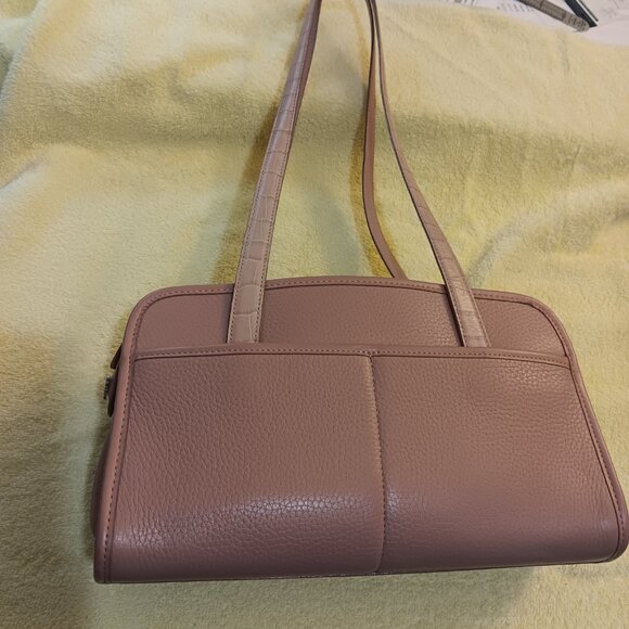 Genuine Brighton Shoulder Bag, Lt. Pink Alligator - Picture 2 of 7